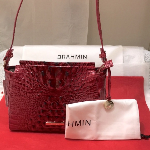 Brahmin Merlot Ombre Melbourne Hillary Crossbody BNWT - Picture 10 of 12